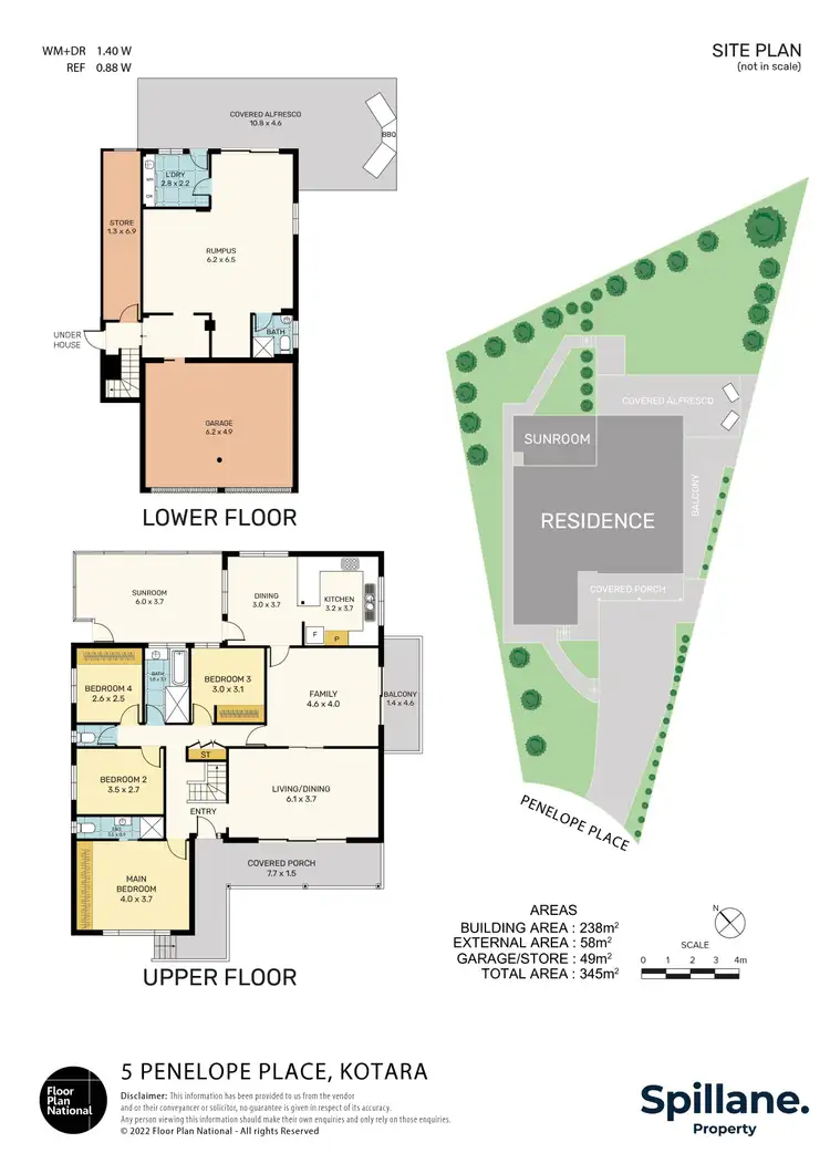 Floorplan of Homely house listing, 5 Penelope Place, Kotara NSW 2289