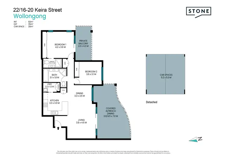 Floorplan of Homely apartment listing, 22/16-20 Keira Street, Wollongong NSW 2500