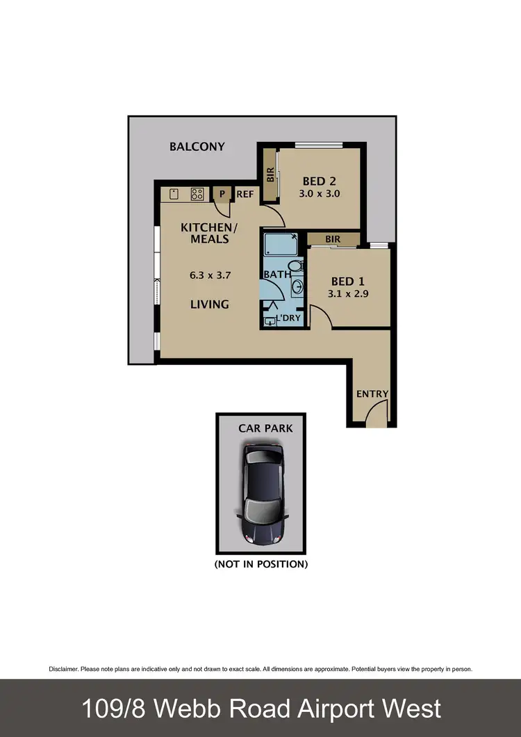 Floorplan of Homely apartment listing, 109/8 Webb Road, Airport West VIC 3042