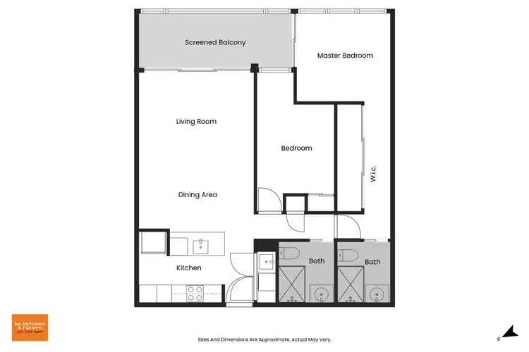 Floorplan of Homely apartment listing, 519/2 Anzac Park, Campbell ACT 2612