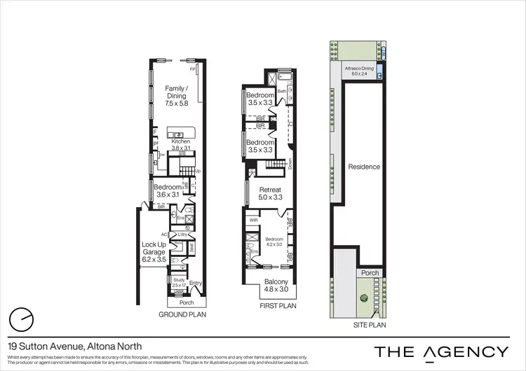 Floorplan of Homely townhouse listing, 19A Sutton Avenue, Altona North VIC 3025