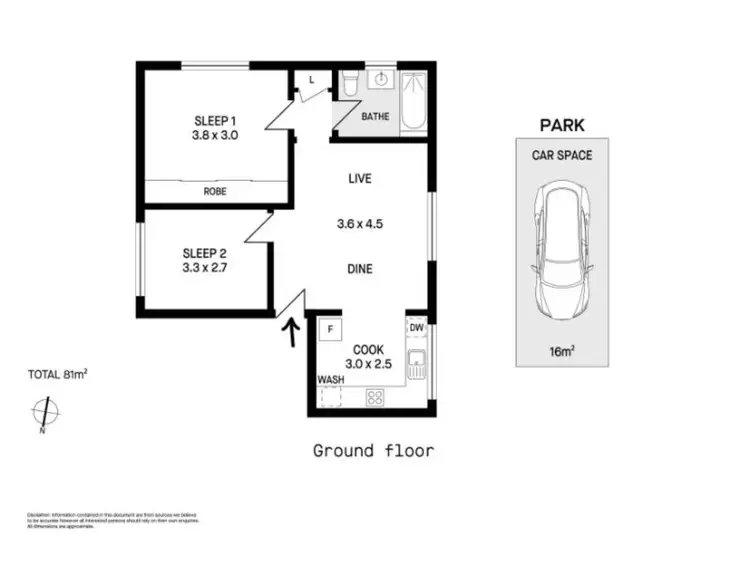 Floorplan of Homely apartment listing, 8/508 New Canterbury Road, Dulwich Hill NSW 2203