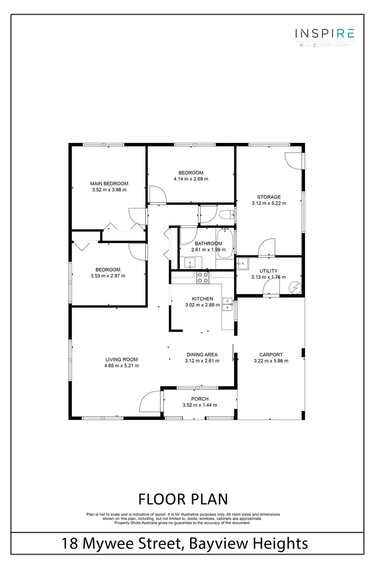 Floorplan of Homely house listing, 18 Mywee Street, Bayview Heights QLD 4868