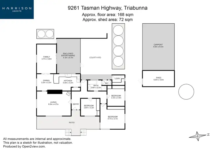 Floorplan of Homely house listing, 9261 Tasman Highway, Triabunna TAS 7190