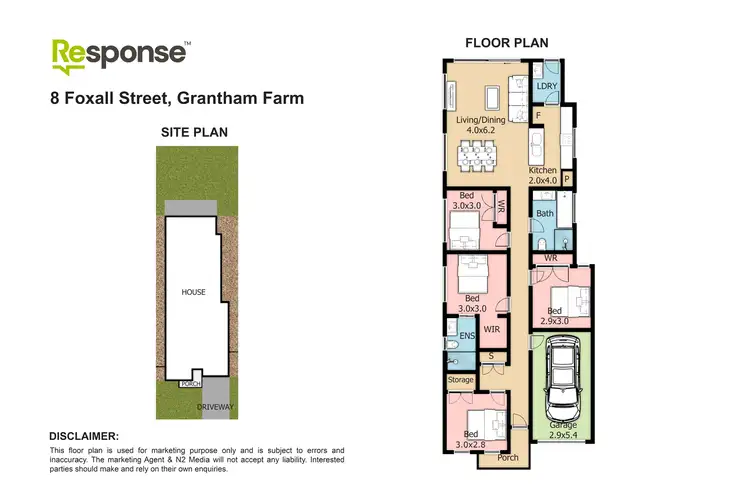 Floorplan of Homely house listing, 8 Foxall Street, Grantham Farm NSW 2765