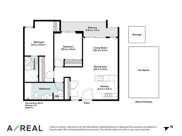 Floorplan of Homely apartment listing, G02/59 Earl Street, Kew VIC 3101