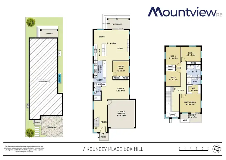 Floorplan of Homely house listing, 7 Rouncey Place, Box Hill NSW 2765