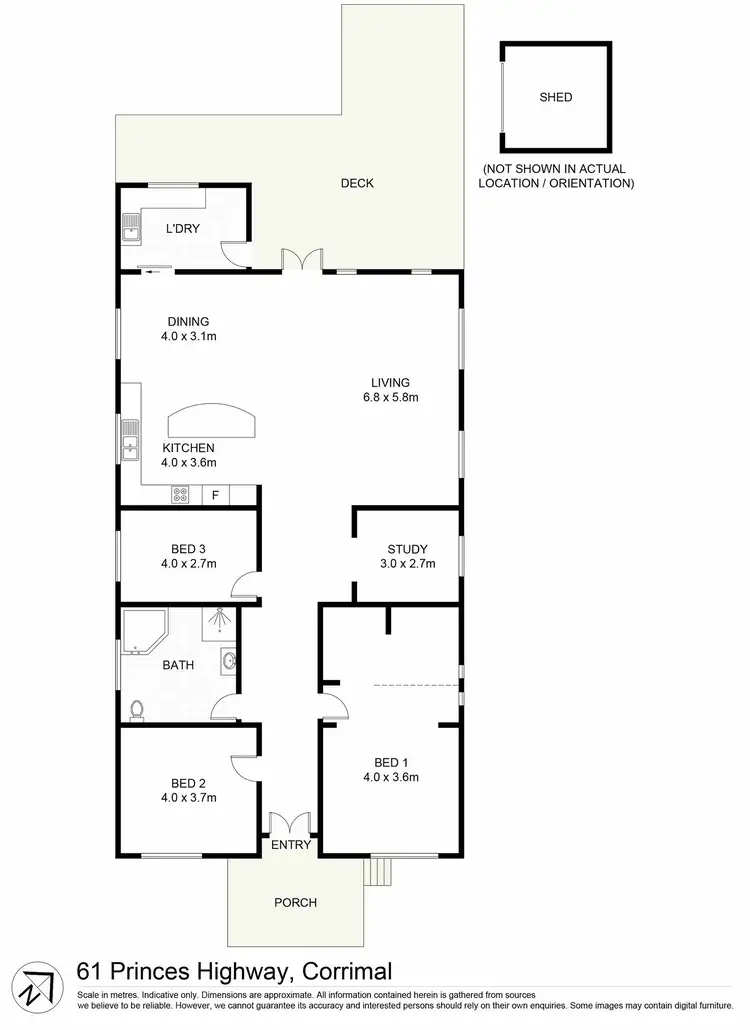 Floorplan of Homely house listing, 61 Princes Highway, Corrimal NSW 2518