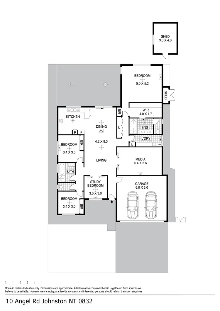 Floorplan of Homely house listing, 10 Angel Road, Johnston NT 832