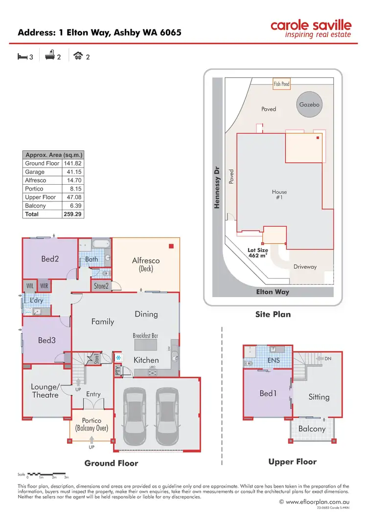 Floorplan of Homely house listing, 1 Elton Way, Ashby WA 6065