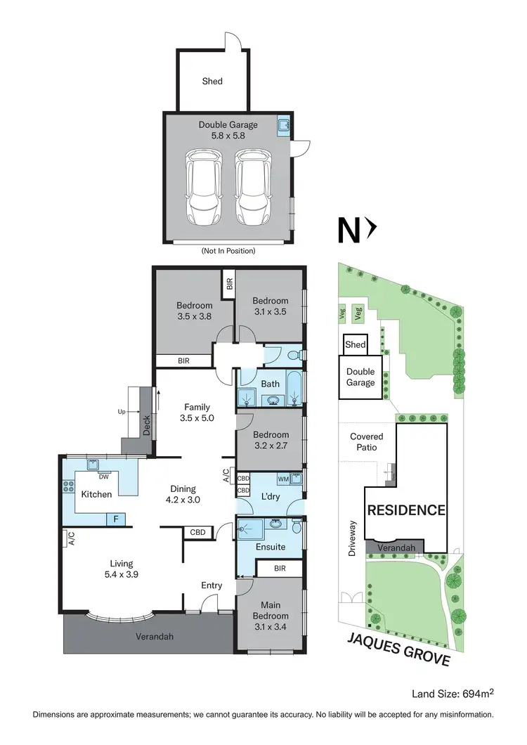 Floorplan of Homely house listing, 6 Jaques Grove, Forest Hill VIC 3131