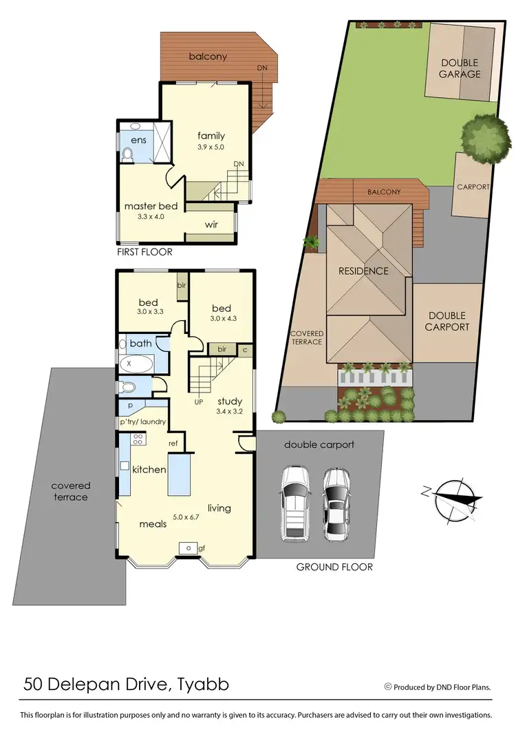 Floorplan of Homely house listing, 50 Delepan Drive, Tyabb VIC 3913