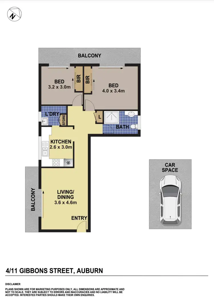 Floorplan of Homely unit listing, 4/11 Gibbons Street, Auburn NSW 2144