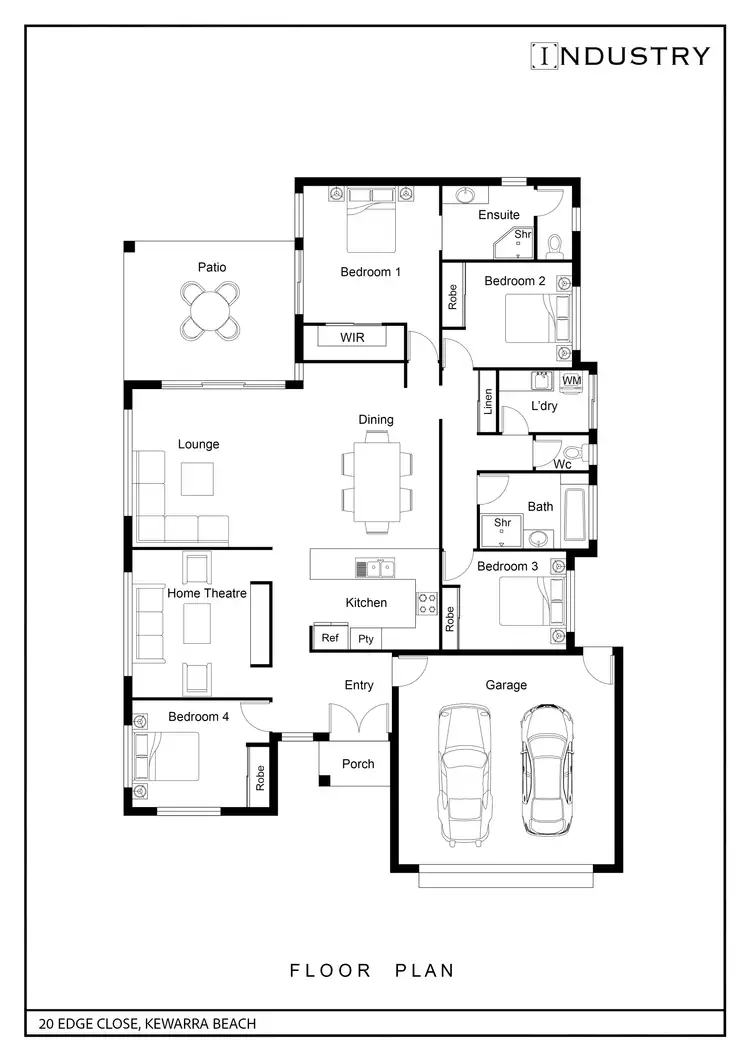 Floorplan of Homely house listing, 20 Edge Close, Kewarra Beach QLD 4879