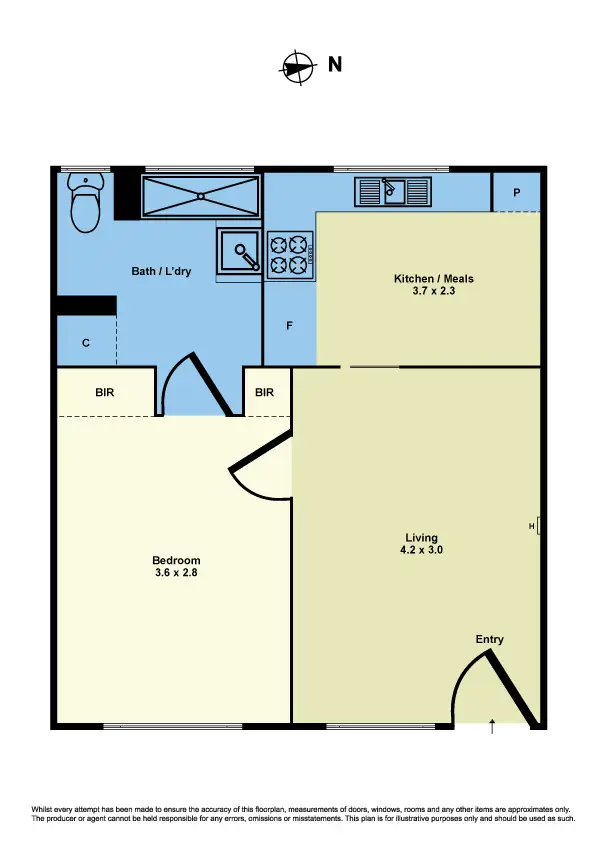 Floorplan of Homely unit listing, 4/26 Forrest Street, Albion VIC 3020