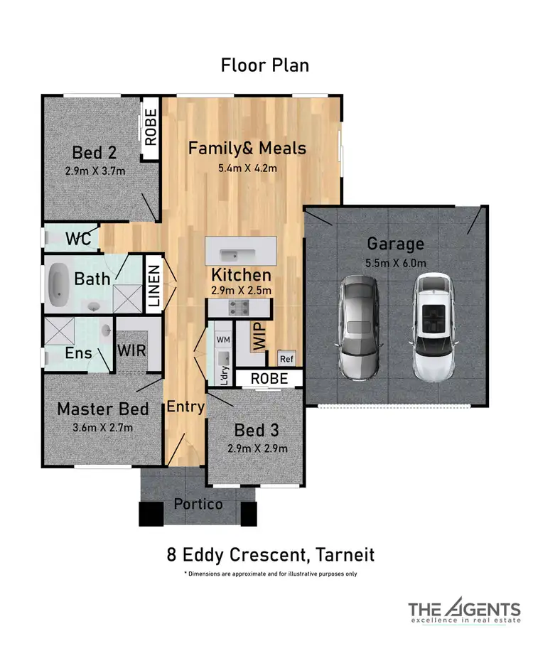 Floorplan of Homely house listing, 8 Eddy Crescent, Tarneit VIC 3029