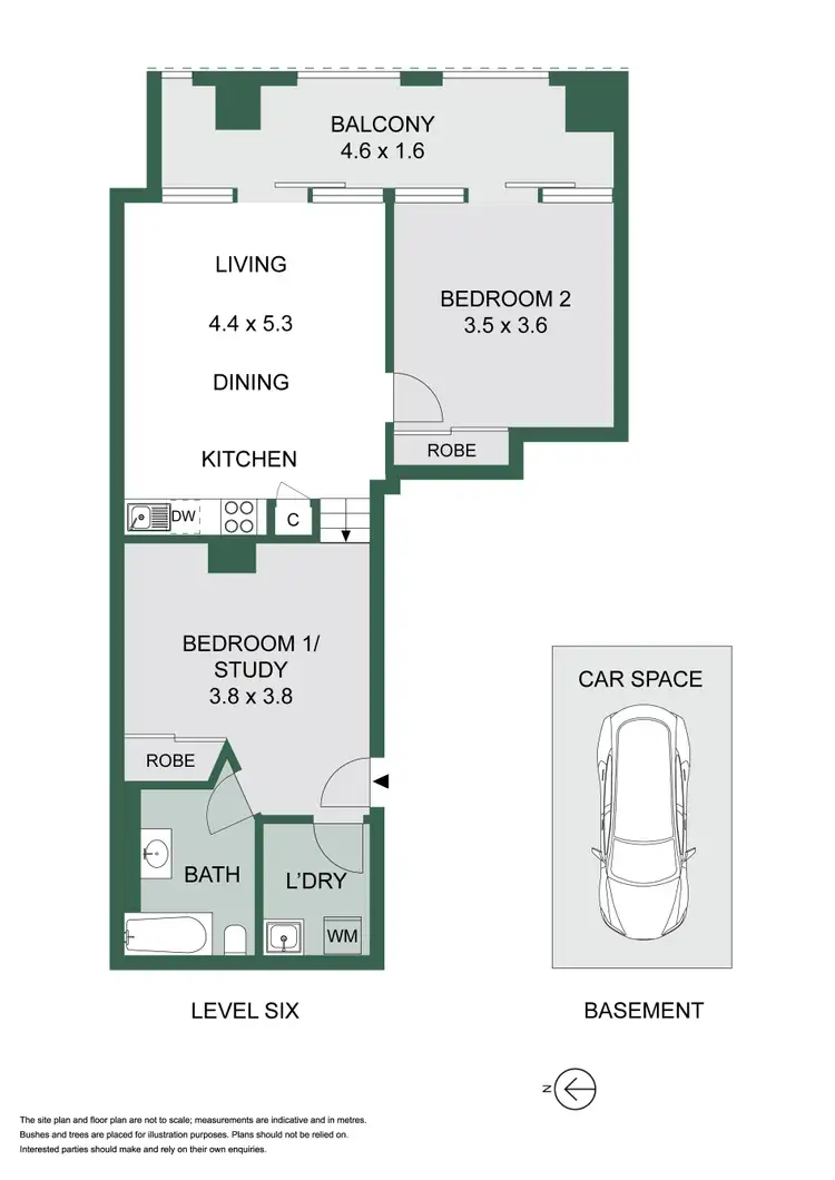 Floorplan of Homely apartment listing, 306/105 Campbell Street, Surry Hills NSW 2010