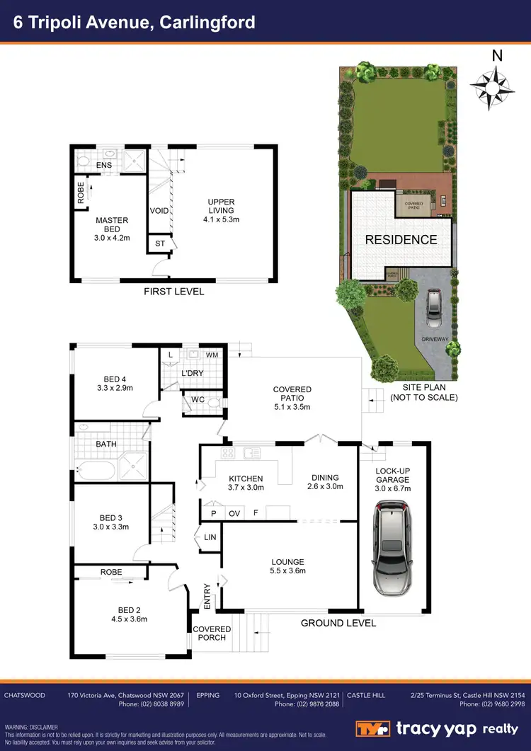 Floorplan of Homely house listing, 6 Tripoli Avenue, Carlingford NSW 2118