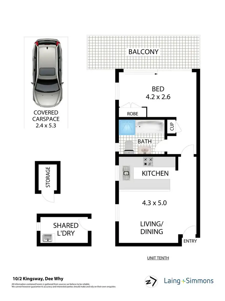 Floorplan of Homely unit listing, 10/2 Kingsway, Dee Why NSW 2099