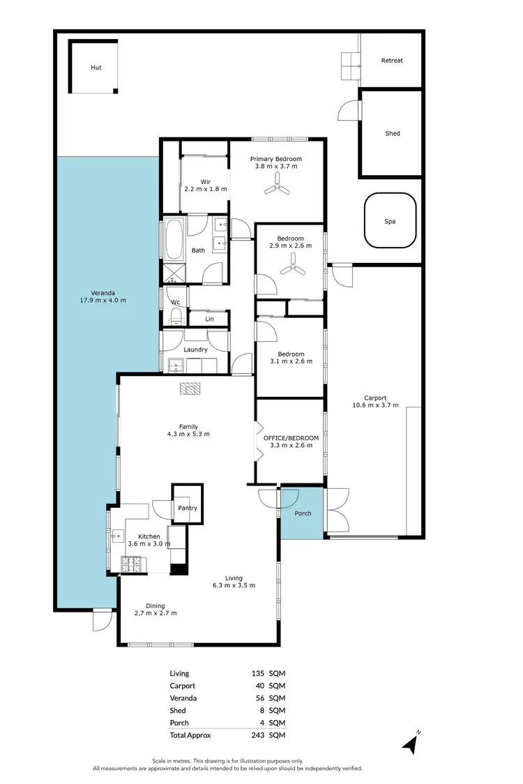 Floorplan of Homely house listing, 6 Navigator Crescent, Seaford Rise SA 5169