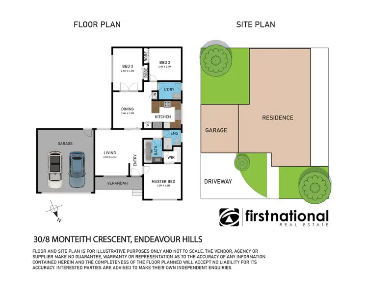 Floorplan of Homely unit listing, 30/8 Monteith Crescent, Endeavour Hills VIC 3802