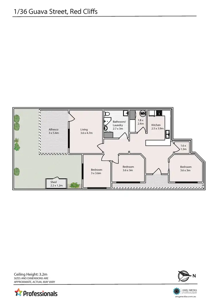Floorplan of Homely block of units listing, 36-38 Guava Street, Red Cliffs VIC 3496