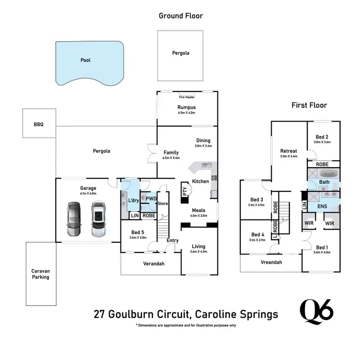 Floorplan of Homely house listing, 27 Goulburn Circuit, Caroline Springs VIC 3023