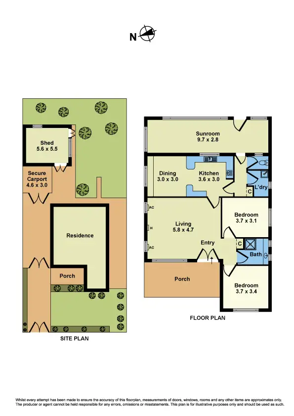 Floorplan of Homely house listing, 54 Cornwall Road, Sunshine VIC 3020
