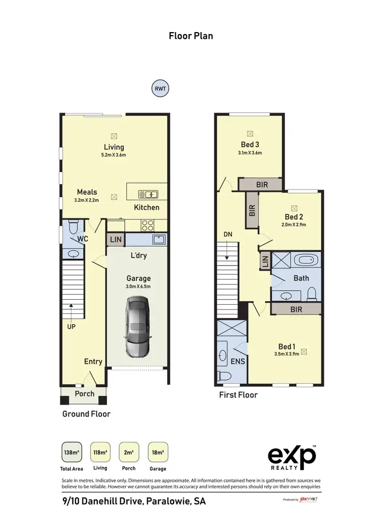 Floorplan of Homely house listing, 9/10 Danehill Drive, Paralowie SA 5108