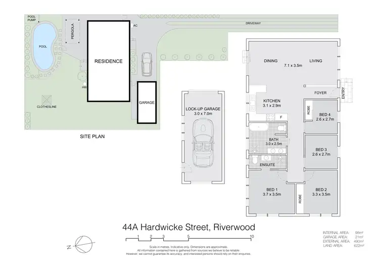 Floorplan of Homely house listing, 44A Hardwicke Street, Riverwood NSW 2210