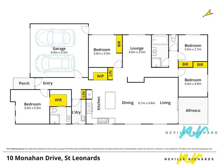 Floorplan of Homely house listing, 10 Monahan Drive, St Leonards VIC 3223