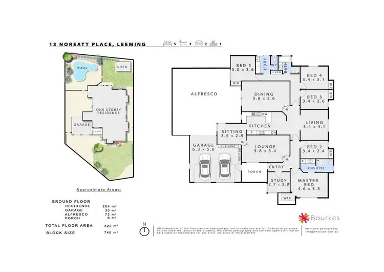 Floorplan of Homely house listing, 13 Noreatt Place, Leeming WA 6149