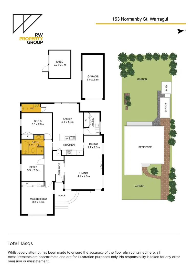Floorplan of Homely house listing, 153 Normanby Street, Warragul VIC 3820