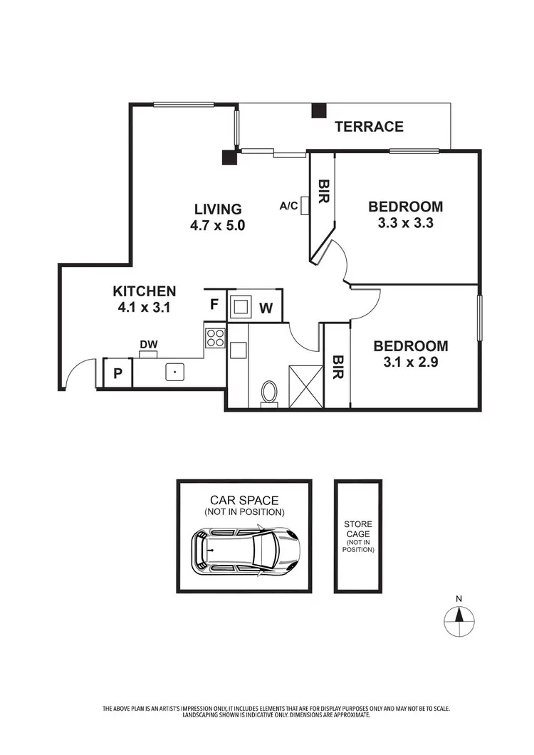 Floorplan of Homely apartment listing, 105/550 High Street, Northcote VIC 3070