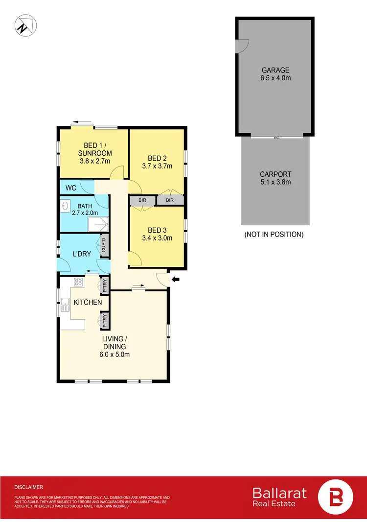 Floorplan of Homely house listing, 5 Marigold Street, Wendouree VIC 3355