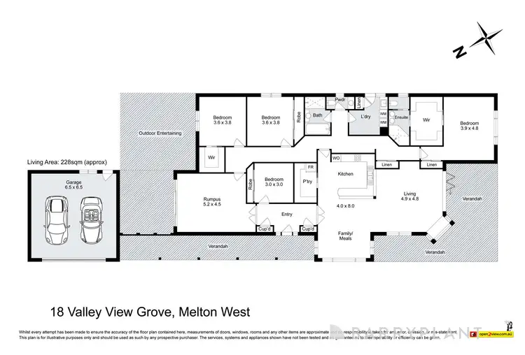 Floorplan of Homely house listing, 18 Valley View Grove, Harkness VIC 3337
