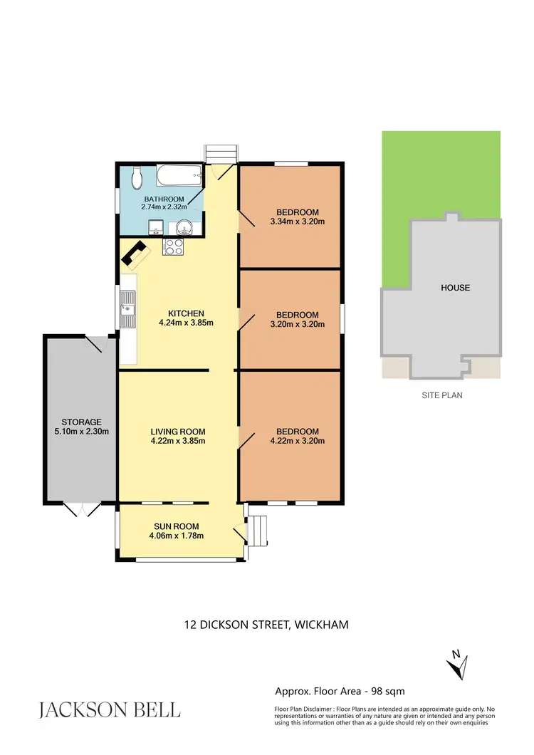 Floorplan of Homely house listing, 12 Dickson Street, Wickham NSW 2293
