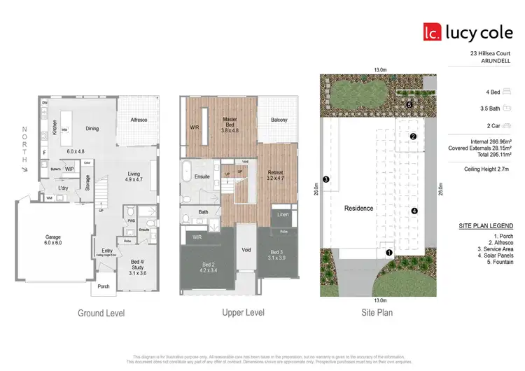 Floorplan of Homely house listing, 23 Hillsea Court, Arundel QLD 4214