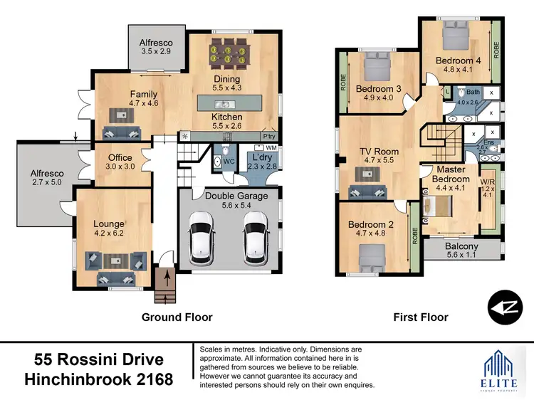 Floorplan of Homely house listing, 55 Rossini Drive, Hinchinbrook NSW 2168