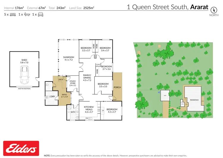 Floorplan of Homely house listing, 1 Queen Street South, Ararat VIC 3377