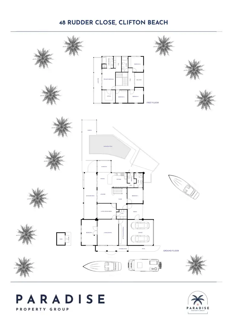 Floorplan of Homely house listing, 48 Rudder Close, Clifton Beach QLD 4879