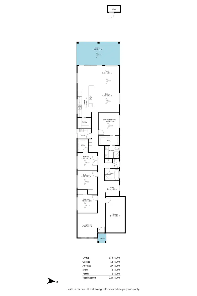 Floorplan of Homely house listing, 1a Rosslyn Street, Glengowrie SA 5044