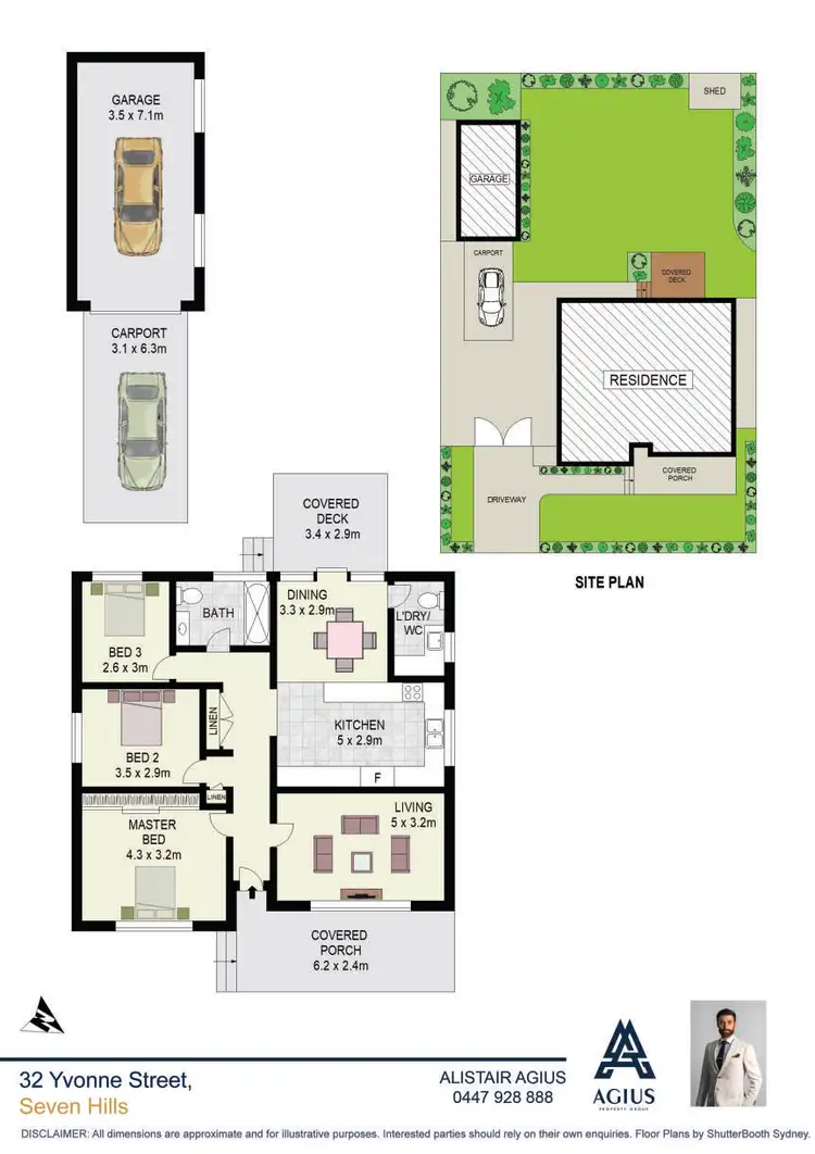 Floorplan of Homely house listing, 32 Yvonne Street, Seven Hills NSW 2147