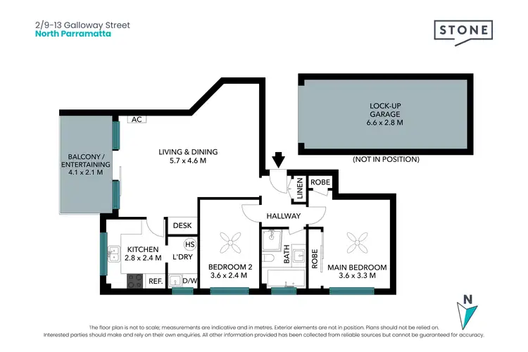 Floorplan of Homely apartment listing, 2/9 Galloway Street, North Parramatta NSW 2151