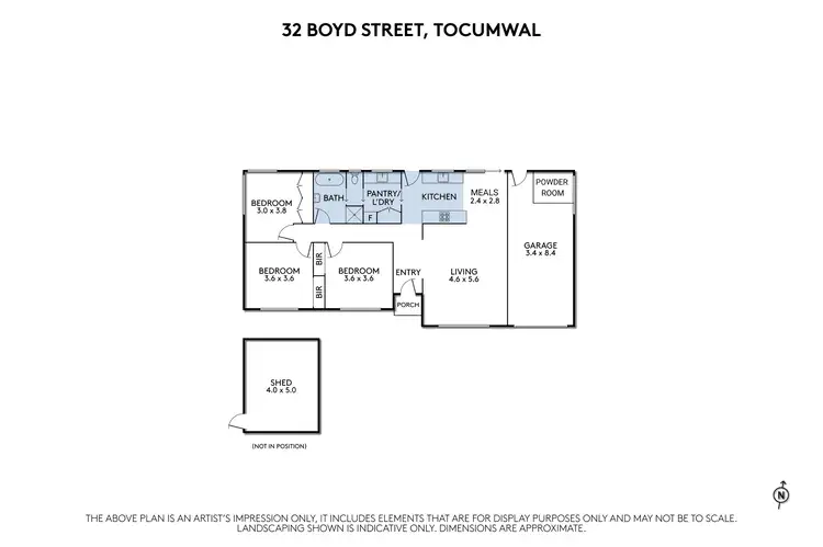 Floorplan of Homely house listing, 32 Boyd Street, Tocumwal NSW 2714