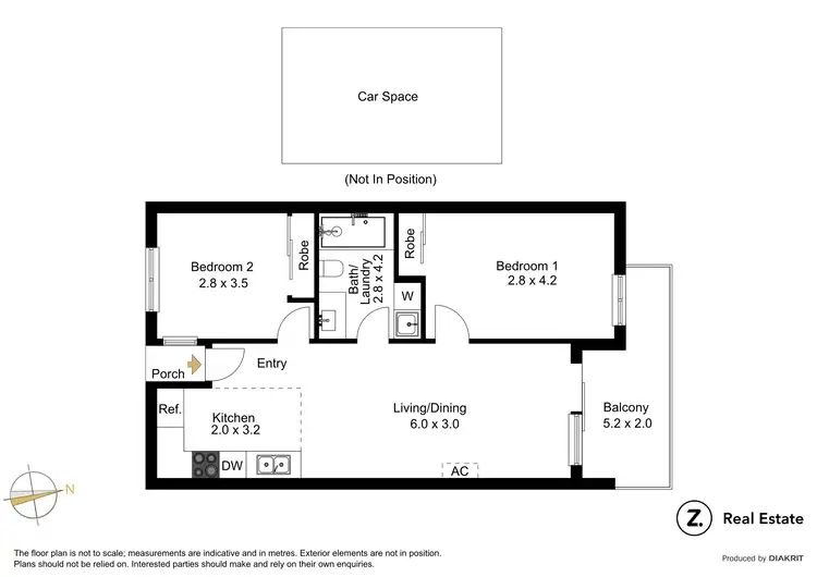 Floorplan of Homely apartment listing, 35/30 Lillimur Road, Ormond VIC 3204