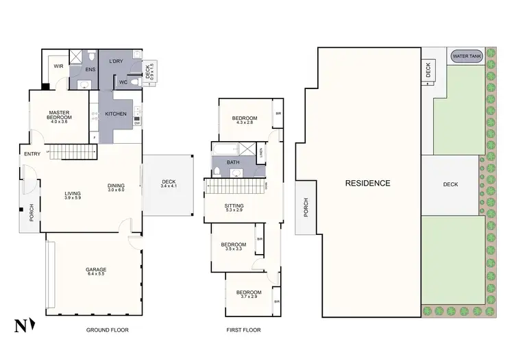 Floorplan of Homely townhouse listing, 6/2 Jackson Street, Croydon VIC 3136