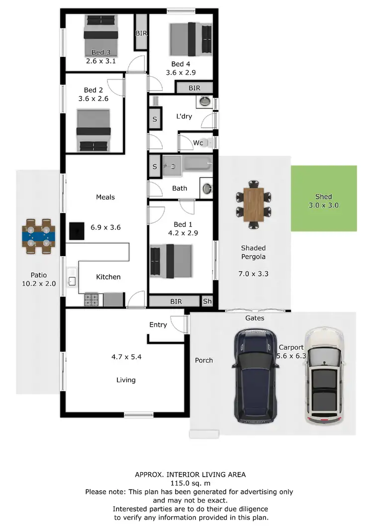 Floorplan of Homely house listing, 3 Alti Place, Springdale Heights NSW 2641