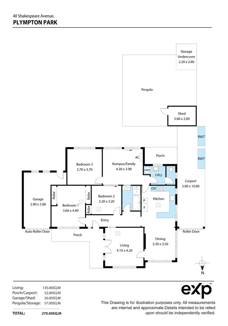 Floorplan of Homely house listing, 40 Shakespeare Avenue, Plympton Park SA 5038