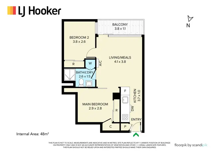 Floorplan of Homely apartment listing, 2407/80 A'beckett Street, Melbourne VIC 3000